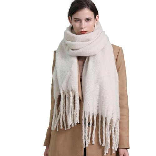 YRUIIA Sciarpa Donna Sciarpa Lunga Lunga Addensata per Le Donne Cashmere Artificiale Invernale Caldo Sciallone A Magazzino Grande （220 * 50 Cm）