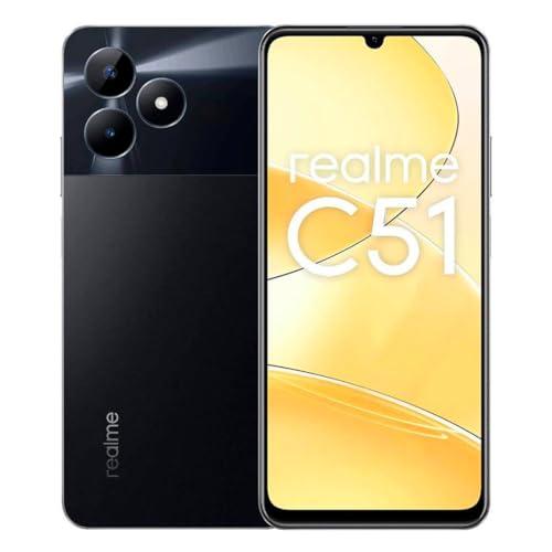 realme C51 6GB + 256GB Storage Upto 8GB Dynamic RAM ,7.99 mm Stylish Glittery Design ,5000mAh Battery 33W SUPERVOOC ,Nero