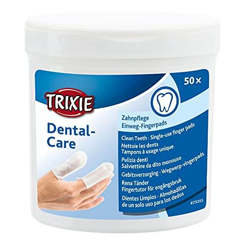 Trixie SALVIETTE Dito MONOUSO Pulizia Denti 50 PZ.