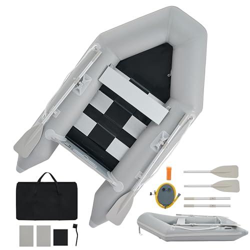 DARTMOOR 2.3 m Gommone Gonfiabile per Adulti 230x130x33cm Tender Gommone per 2 Persone capacità 300 kg Gommone Fondo in Lega Alluminio per Pesca Nautica Gioco Compatibile con Motore Fuoribordo