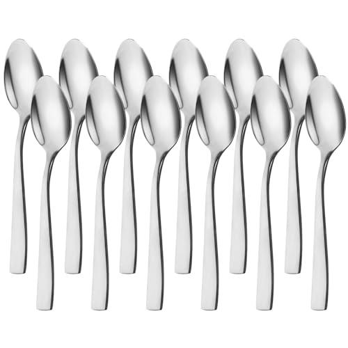 AMFUN Cucchiaino da caffè in acciaio inox, Acciaio INOX Mini Cucchiaini da Caffè, 12 Pezzi Cucchiaini da Tè, Lavabile in Lavastoviglie