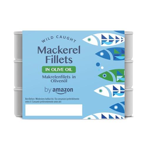 by Amazon Filetti Di Sgombro All'olio Di Oliva, 3x125g