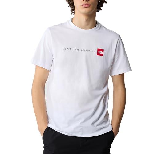 THE NORTH FACE NF0A87NSFN4 M S/S Never Stop Exploring Tee T-Shirt Uomo TNF White Taglia L