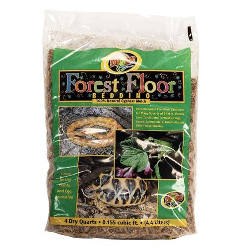 Zoomed Forest Floor - substrato naturale per terrari e rettilari, pacciame in legno di cipresso, adatto per serpenti, rane, tartarughe, insetti e rettili, 4,4 l