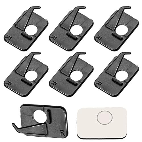 6 supporti freccia per arco ricurvo, in plastica, per tiro con l'arco, supporto freccia per archi compositi, supporto per freccia ricurva, supporto per freccia con schienale adesivo, accessori per la