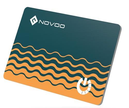 NOVOO Air Tag Card Wallet Tracker Thin 1,6 mm, Smart Card Slim, Batteria 6 Anni, IP68 Impermeabile, Compatibile Apple Dov'è (iOS), Bluetooth GPS, Localizzatore per Portafogli, Valigie, Passaporti