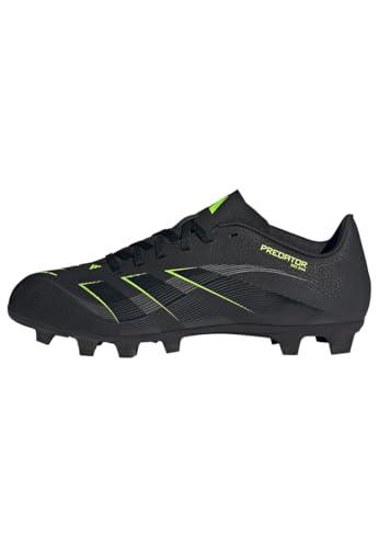 adidas Predator Club Firm Multi Ground Football Boots, Scarpe da Calcio Unisex-Adulto, Core Black/Carbon/Lucid Lemon, 43 1/3 EU