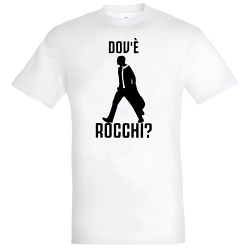 T-shirt con frase divertente dov'è calcio arbitro (Bianco, XXL)