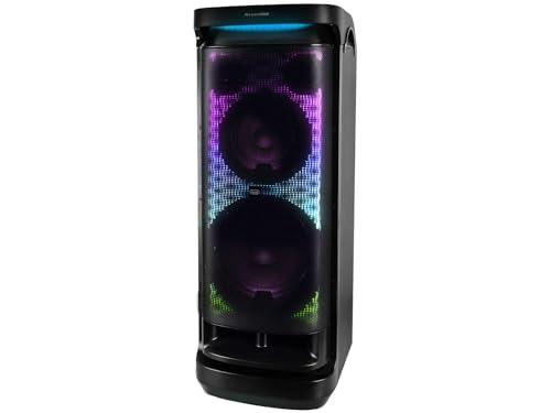 Trevi XFest XF 4400 DJ Speaker Wireless Potente 500W con Mixer Integrato, Altoparlante con Funzione Karaoke, USB, AUX-IN e Funzione TWS, Cassa Audio per Feste ed Eventi
