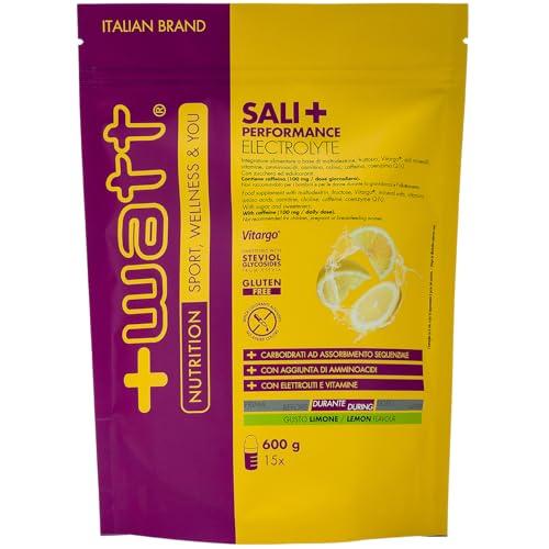 Sali+ Performance Electrolyte Doypack 600g Carboidrati, vitamine, sali minerali, aminoacidi, caffeina, carnitina a sostegno delle performance di resistenza - Gusto Limone
