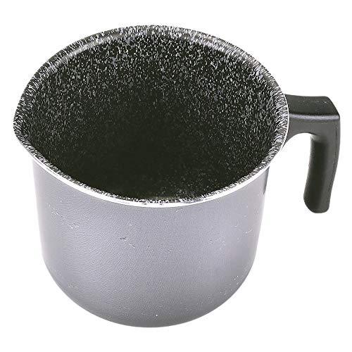 ALLUFLON Tradizione Italia Bollilatte, Alluminio, Nero, 10 cm