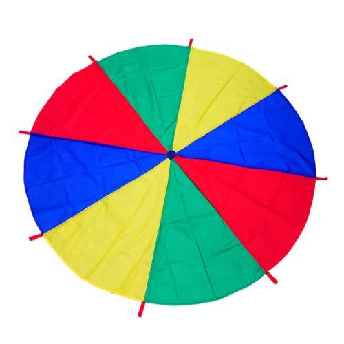 LEADSTAR Paracadute da Gioco con 8 Maniglie per Bambini (200 cm) (6Ft)