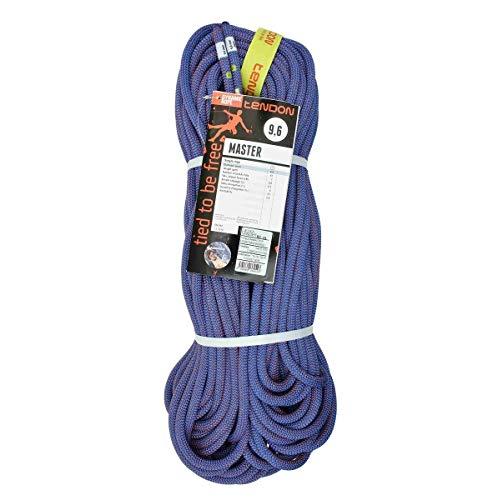 Kong. Tendon Dynamic Master 9.6. Corda Singola Dinamica. Arrampicata Sportiva e Alpinismo. Leggera e Resistente. Diametro 9.6 mm, EN 892. Colori Rosso/Blu. Peso 61g/m. 60m.