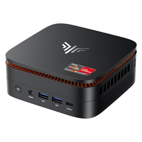 NiPoGi Hyper H1 Mini PC W-11 ΑΜD Ryzen 7 6800H(Max 4.7GHz,8C/16T),(16+16) GB DDR5 4800MHz/512GB M.2 NVMe SSD,Mini PC Desktop per Aziende DP2.0+HDMI 2.0+Type-C 4K Triplo Display/WiFi 6/BT 5.2/VESA