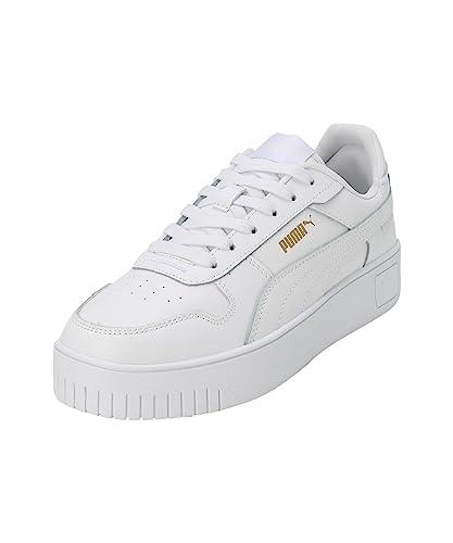 PUMA Women Carina Street Scarpe da ginnastica, Puma White Puma White Puma Gold, 40 EU