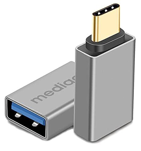 MEDIACOM Adattatore USB-C a USB 3.0 5Gps Corpo in Alluminio Mac e Windows