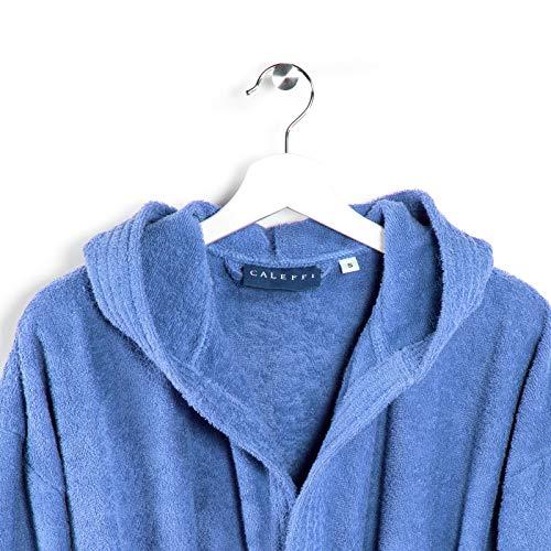 Caleffi Minorca Accappatoio con Cappuccio, Cotone , Lavanda, L, 75805