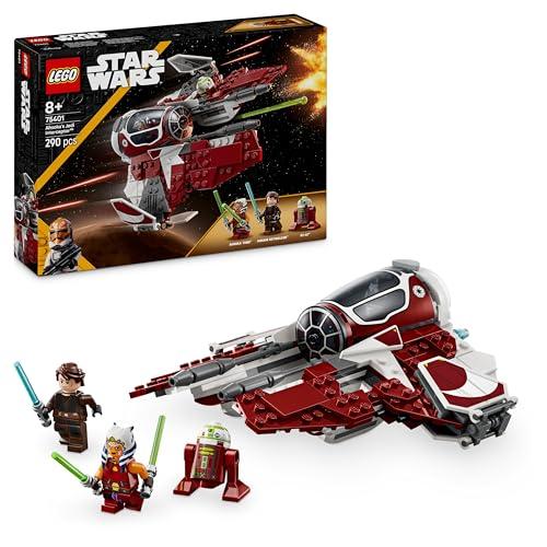 LEGO Star Wars 75401 Jedi Interceptor di Ahsoka con Minifigure di Anakin Skywalker con Spade Laser e Droide R7-A7, Starfighter Giocattolo per Bambini e Bambine da 8 Anni Fan di Le Guerre dei Cloni