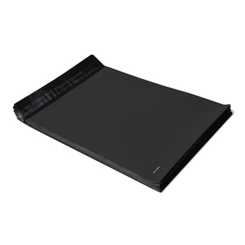 Amazon Basics, Buste per spedizione, in polietilene, autosigillanti, colore nero, 25,4 x 33 cm, confezione da 100
