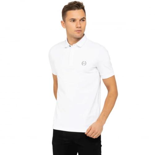 Armani Exchange S Logo Everyday Polo, Uomo, Bianco, L