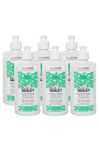 DEACARE BABY KIT DI 6 FLACONI DI DETERGENTE BIBERON, STOVIGLIE E GIOCHI DA 400ML L'UNO.