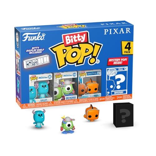 Funko Bitty Pop! Pixar - Monsters Inc. 4PK​ - Sulley, Boo, Mike Wazowski E una Mini Figura Misteriosa a Sorpresa - 0.9 Inch (2.2 Cm) - Pixar Collection da Collezione - Idea Regalo Fans