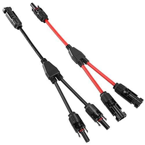 Thlevel 1 Paio Professionale Connettori a Y del Pannello Solare Branch Cavo Connettori MMF/FFM Pannelli Fotovoltaici Sistema Connettore IP67 Impermeabile 4 mm²