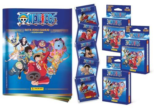 One Piece: Rotta Verso Egghead Sticker Collection - Super Starter Pack [Album + 20 Bustine + 6 Card Limited Edition]