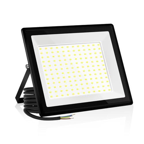 VistaNovaX Faretto LED da esterno 150W Industriale 16500LM 6500K Luce Giorno IP66 Impermeabile, Dissipazione Termica Efficiente, Risparmio 85% Faretti LED Esterno per Corti/Magazzini/Garage (1pcs)