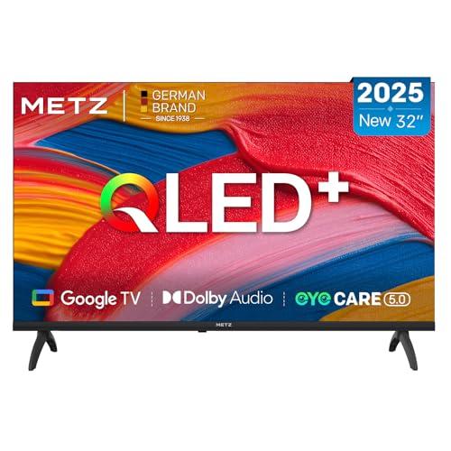 Metz QLED 32 Pollici Smart TV HD, 32MQF7000Z, HDR10, Dolby Audio, Riduzione Luce Blu, Google TV, Googlecast,Tuner DVB-T/T2/C/S/S2/Analogico