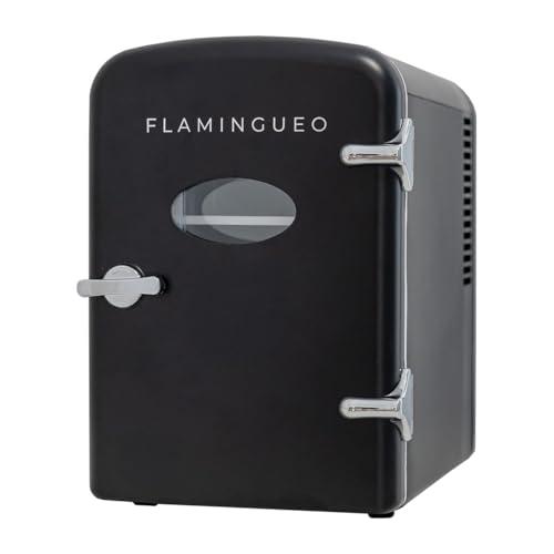 Flamingueo Frigorifero Piccolo - Mini Frigo 4L, Frigo 12V/220V, Mini Frigo da Camera, Raffreddamento e Riscaldamento, Frigo Piccolo da Ufficio