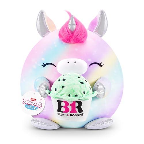 Snackle Serie 2 Snackle da 20 cm di ZURU, peluche batuffoloso, coccoloso e schiacciabile da 20 cm, Shark (Hershey, Cookie n Cream)