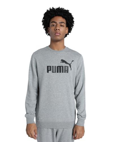 PUMA Ess No. 1 Logo Crew TR, Felpe dell'equipaggio Uomo, Medium Gray Heather,