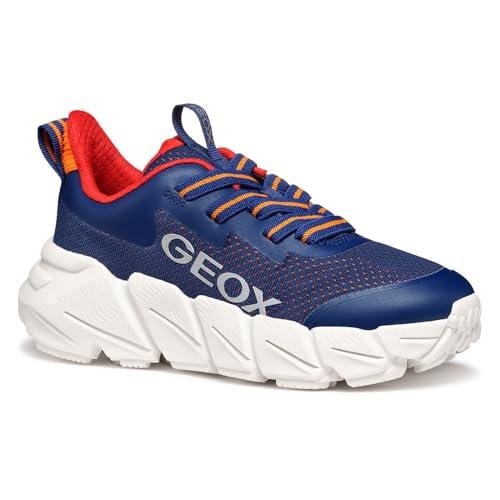 Geox J FLEXYPER Fast Boy, Scarpe da Ginnastica, Navy, 30 EU