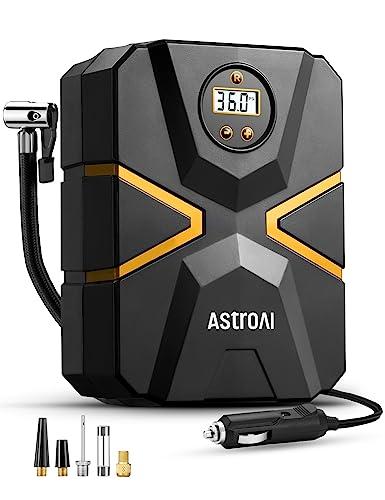 AstroAI Compressore Aria Portatile S1 150 PSI, Gonfiatore Digitale per Pneumatici per Auto 12V, Gonfiatore per Pneumatici per Auto Elettrica con Schermo LCD per Auto, Bicicletta, Moto, Palla, ECC