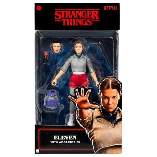 Stranger Things Eleven Upside Down - Figura da collezione di 15,2 cm, altamente dettagliata, con vestiti morbidi e accessori unici