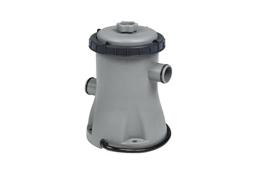 Bestway 58381 Flowclear - Pompa di Filtraggio a Cartuccia per Piscine Fuori Terra, Portata 1.249 l/h, Multicolore, 27 x 25 x 27 cm