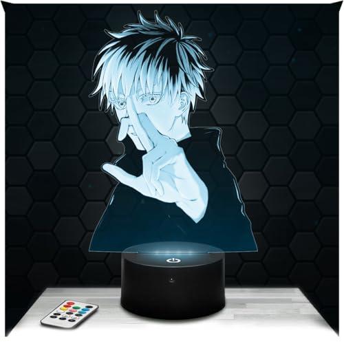 Lampephoto.fr - Lampada 3D Satoru Gojo, Accessorio Manica Cartone Animato, Stanza Adolescente, Bambino, Deco Ufficio, Idea Regalo, Luce Notturna Tattile, Lampada da Comodino, Illusione 3D Led TOP