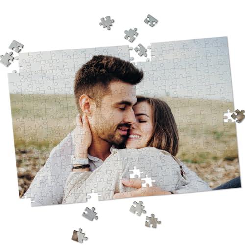 LASERO' Puzzle Personalizzato con Foto 42x29,7cm – 300 Pezzi – Puzzle Personalizzato HD – Idea Regalo Originale per Anniversario e Compleanno