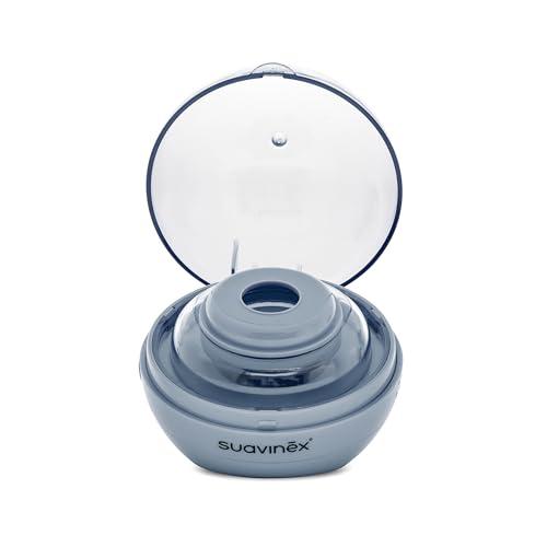 Suavinex sterilizzatore portatile per ciucci con luce UV, elimina il 99% dei germi in 3 minuti, funziona con batterie o USB,senza agenti chimici, ottimo per viaggiare, Duccio Blu