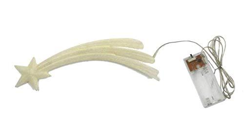 Stella COMETA 19 CM con LUCI Fissa O INTERMITTENTE Decorazione PRESEPE Albero di Natale Idea Regalo