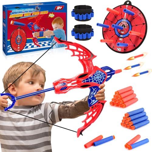 Toyokid Spider Giocattoli per Bambini 3 4 5 6 7 8 Anni Ragno Freccia e Arco Giocattoli 3-7 Anni Ragazzo Regalo 3-8 Anni Spider Giochi all'aperto per Bambini 3-8 Anni Giochi Bambini Regali Pasqua