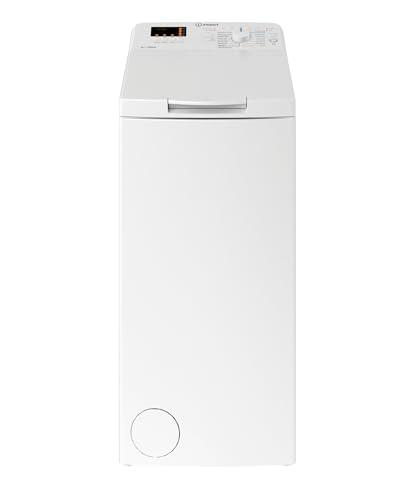 Indesit BTW S50400 IT/N, Lavatrice carica dall’alto 5 kg Libera Installazione, Centrifuga 1000 Giri Al Minuto, Larghezza 40 cm, Profondità 60 cm, Altezza 90 cm, Classe Energetica C