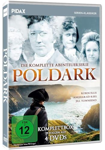 Poldark - Komplettbox / Die komplette 29-teilige BBC Abenteuerserie nach der Romanreihe von Winston Graham (Pidax Serien-Klassiker) [4 DVDs]