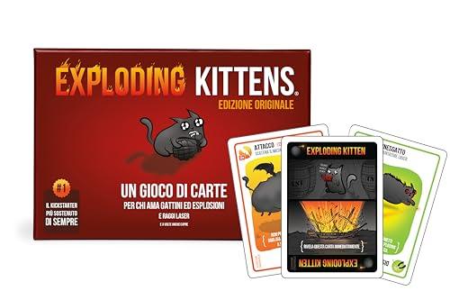 Asmodee - Exploding Kittens - Carte da Gioco, Gioco da tavolo e Party Game, 2-5 Giocatori, 7+ Anni, 15 min, Edizione in Italiano