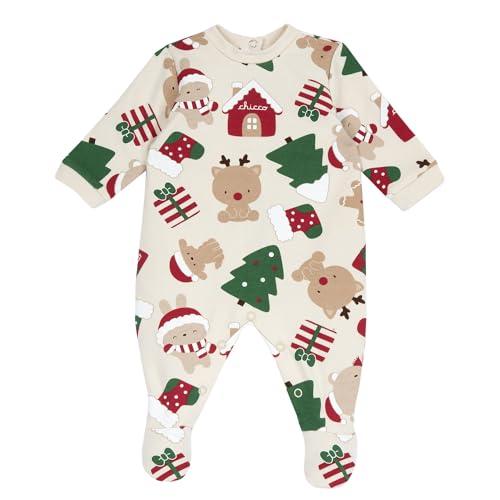 Chicco, Tutina Natale Neonato e Neonata in Morbido Tessuto, Idee Regalo Neonato Natale, Abbigliamento Bambino e Bambina 0-24 Mesi, Designed in Italy