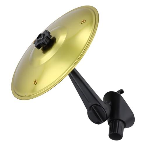 Piatto Batteria per Auto, 2 Teste Girevoli, 360° Regolabili, 14 cm Mini Car Crash Cymbal, per Bocchette Di Ventilazione Auto, Strumenti Musicali Decorazioni