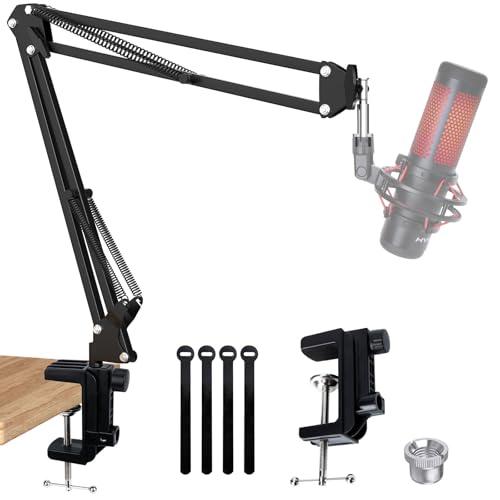 QuadCast Braccio per Microfono - Supporto per Microfono Compatibile con HyperX QuadCast S, HyperX Solocast, Blue Yeti, Razer Seiren Mini USB Mic di SUNMON