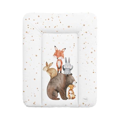 Ceba Baby® Fasciatoio Materassino - Fasciatoio neonato morbido - Cuscino Fasciatoio Lavabile per bambine e bambini - certificato Öko-Tex - impermeabile - - 70x50 cm - Amici della foresta