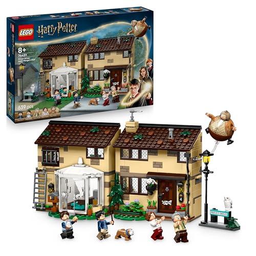 LEGO Harry Potter Privet Drive: la Visita di zia Marge - Casa Giocattolo con Interni Dettagliati, 5 Minifigure e Figura Gonfia di Zia Marge - Regalo per Bambine e Bambini da 8 Anni - 76451